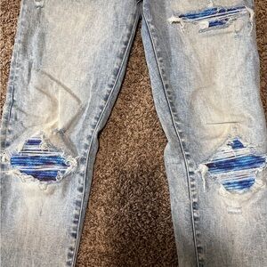AMIRI Light Blue Distressed Men's Jeans